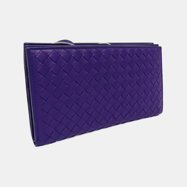 Lambskin Wallet Purple