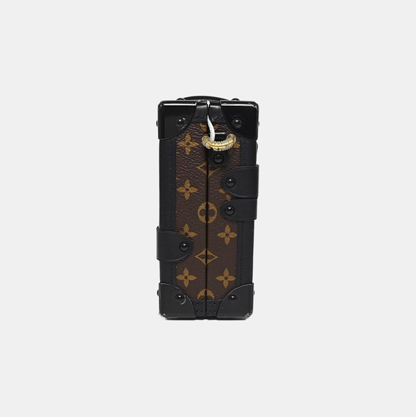 PETITE MALLE Monogram Coated Canvas Brown