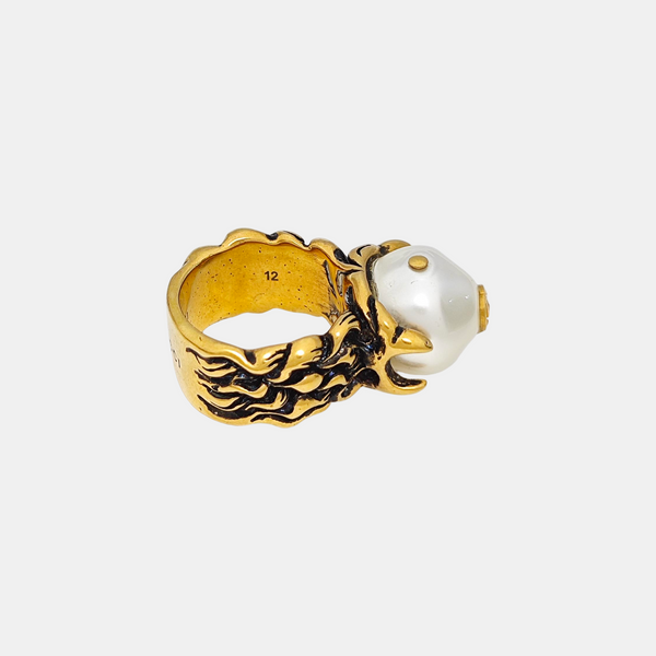 Metal Gold Ring HK 12