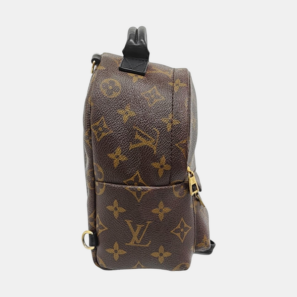 PALM SPRINGS Mini Monogram Coated Canvas Brown