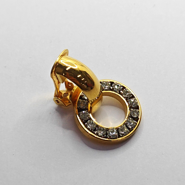Metal Gold Clip On Earrings
