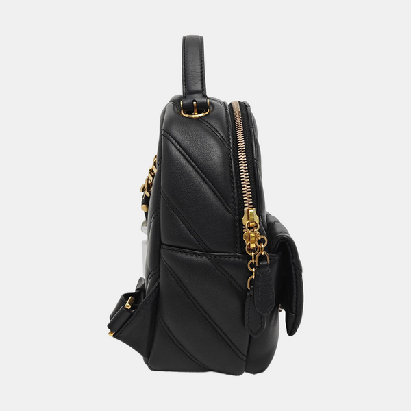 SERPENTI CABOCHON Small Quilted Calfskin Black