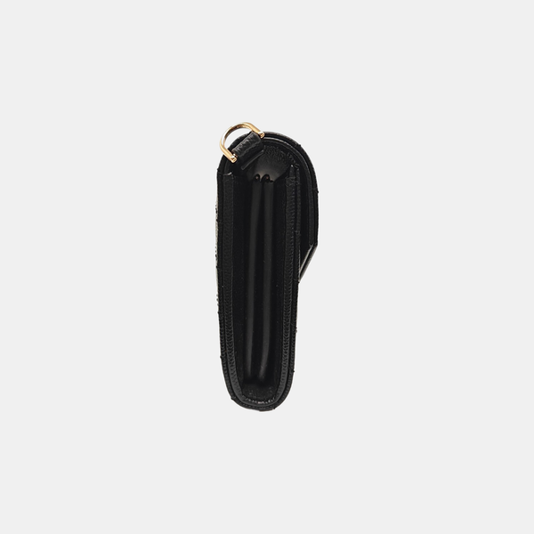 MONOGRAM Chevron Calfskin Black