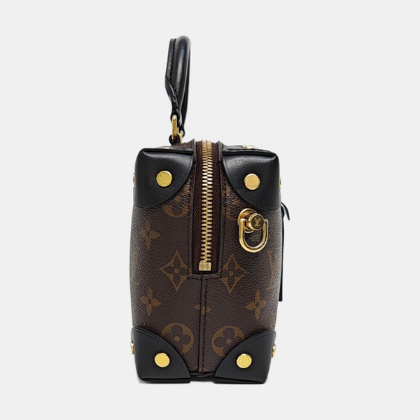 PETITE MALLE Monogram Coated Canvas Brown