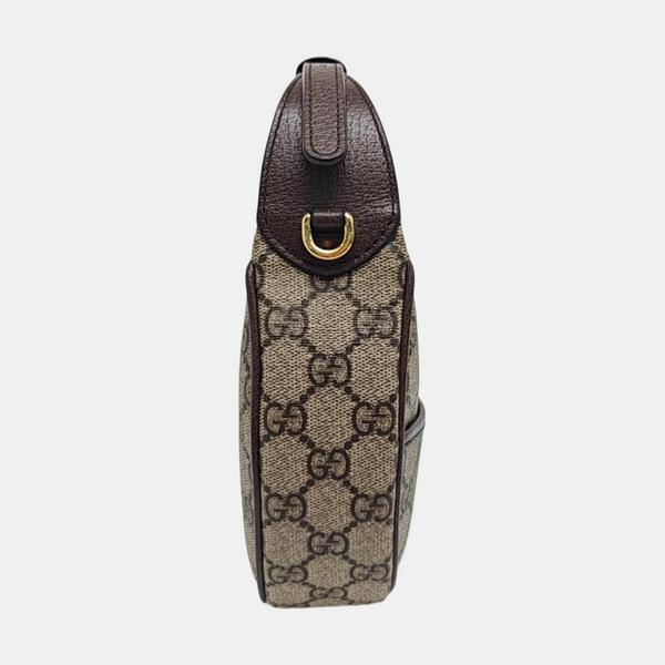 Retro Mini Monogram Coated Canvas Brown