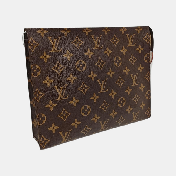 TOILET POCKET 26 Monogram Coated Canvas Brown