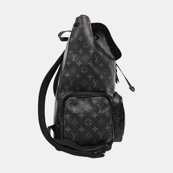 TRIO Monogram Coated Canvas Black