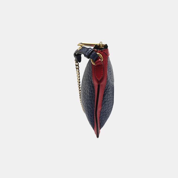 Calfskin Shoulder Bag Blue