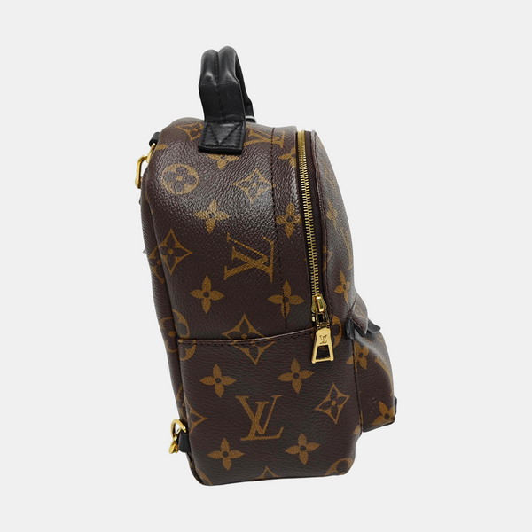 PALM SPRINGS Mini Monogram Coated Canvas Brown