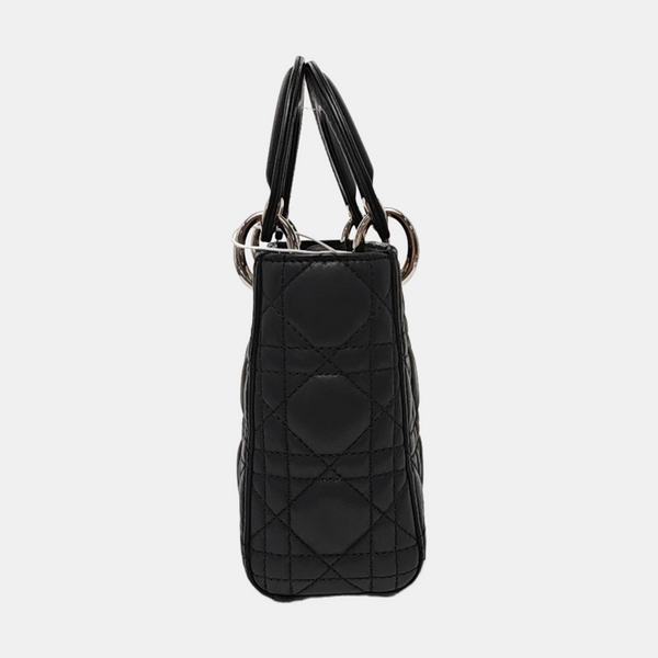 Lady Dior Mini Quilted Calfskin Black