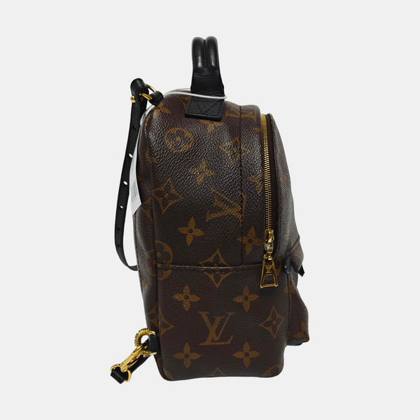 PALM SPRINGS Mini Monogram Coated Canvas Brown