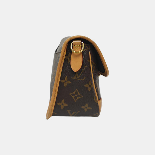 DIANE Monogram Coated Canvas Brown