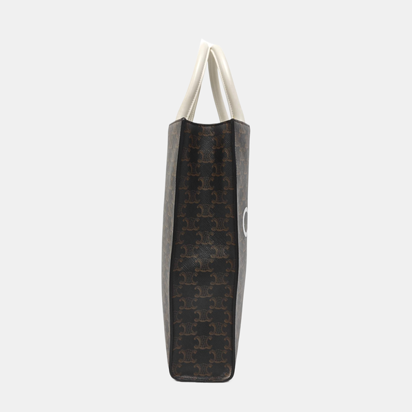 CABAS CELINE Small Coated Canvas Black