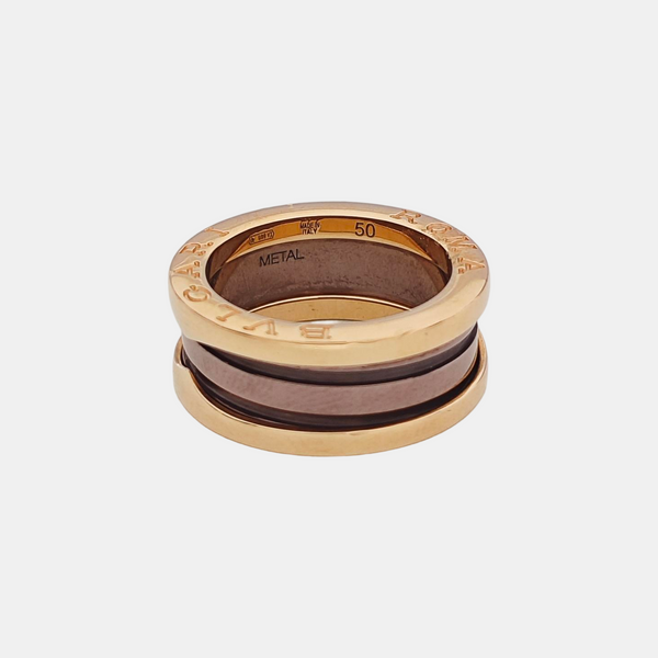 B.ZERO1 18k Rose Gold Ring EU 50