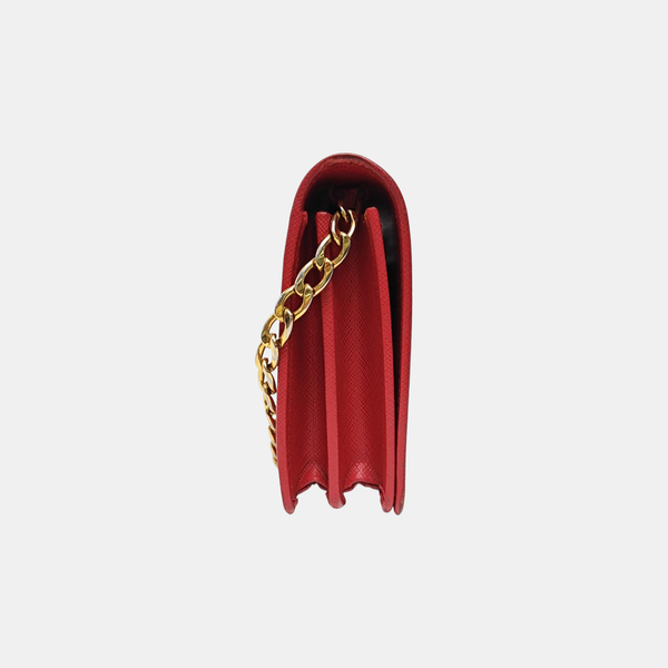 Saffiano Calfskin Crossbody Bag Red
