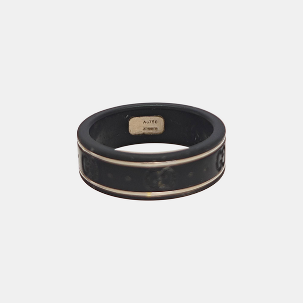 Icon 18k Gold Black Ring HK 19