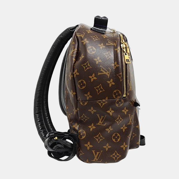Monogram Coated Canvas Backpack Brown
