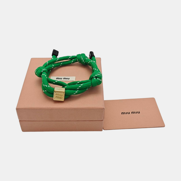 Fabric Green Bracelet