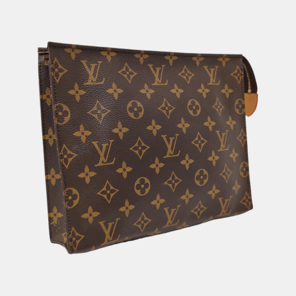 TOILET POCKET 26 Monogram Coated Canvas Brown