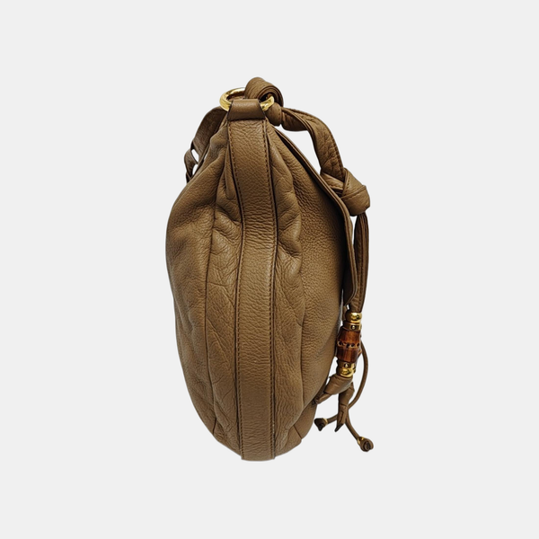 Calfskin Shoulder Bag Brown