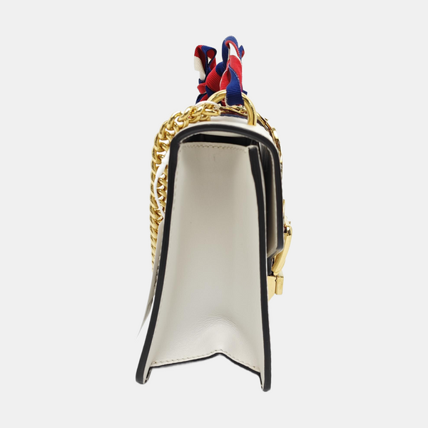 Authenticated pre-owned Sylvie Mini Calfskin White - Shoulder Bag at Looply