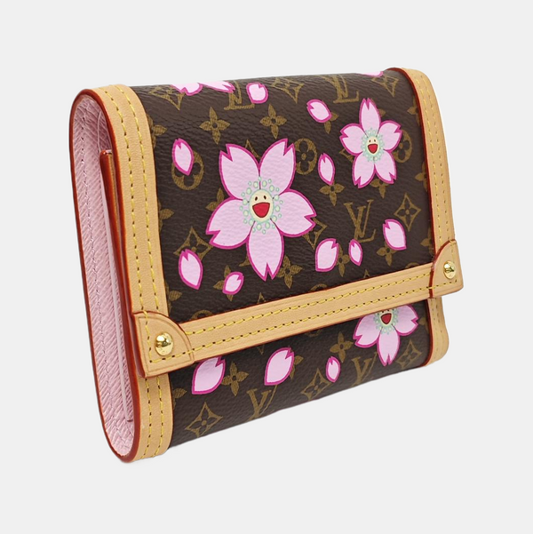 INTERNATIONAL Monogram Coated Canvas Brown Wallet