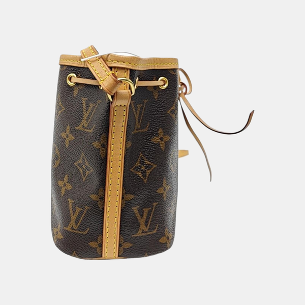 NÉONOÉ Nano Monogram Coated Canvas Brown