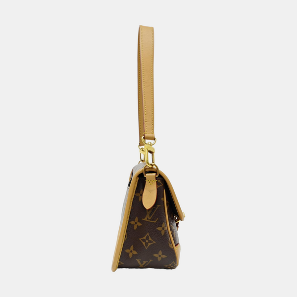 DIANE Monogram Coated Canvas Brown
