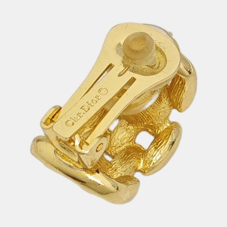 Metal Gold Clip On Earrings
