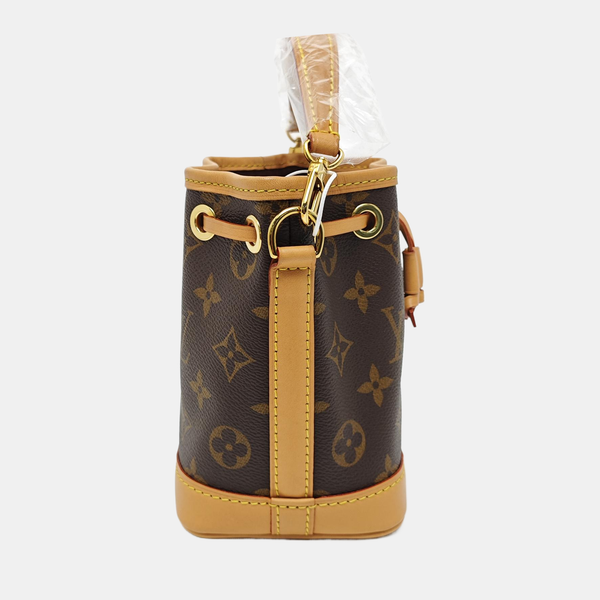 NOÉ Nano Monogram Coated Canvas Brown