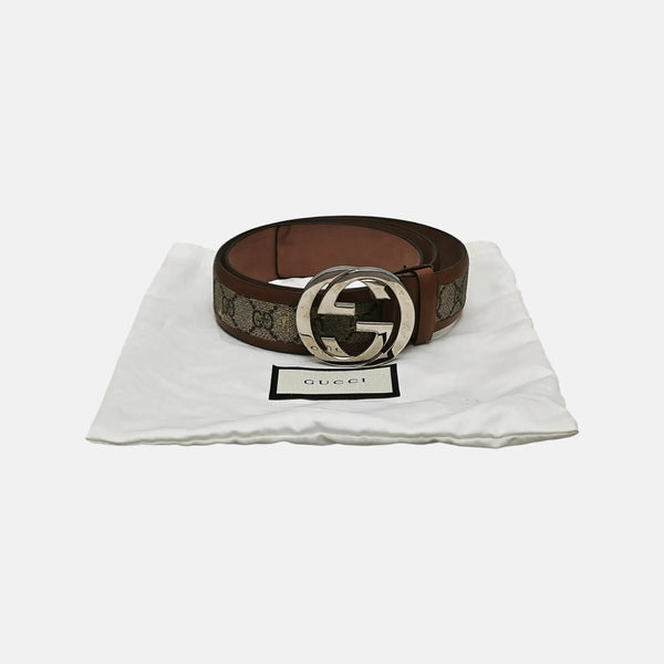 Brown Coated Canvas Belt
