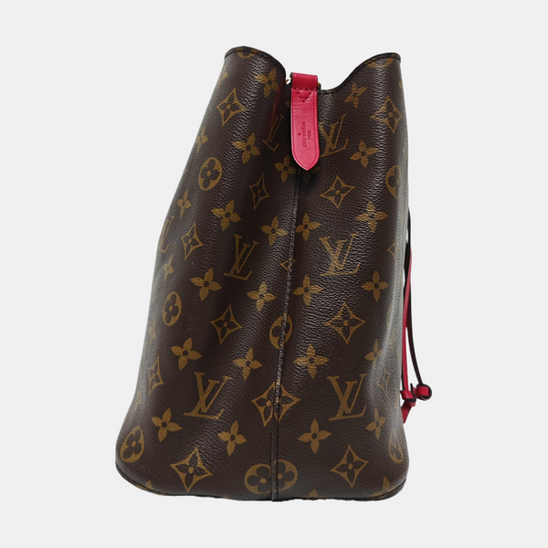 NÉONOÉ MM Monogram Coated Canvas Brown