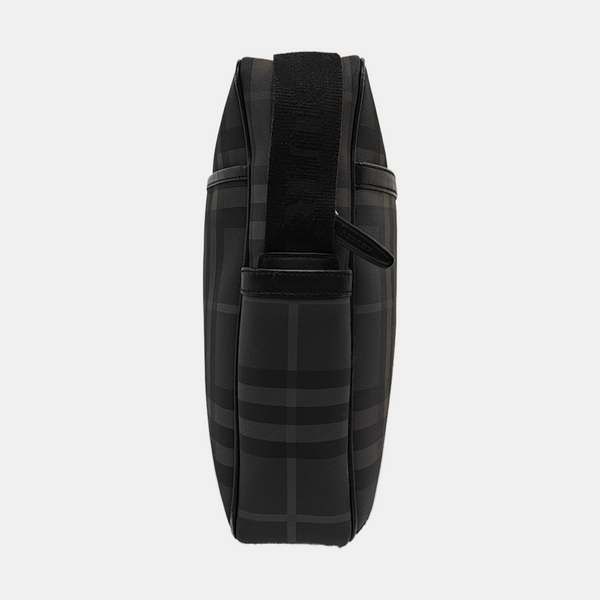 Coated Canvas Shoulder Bag Gray
