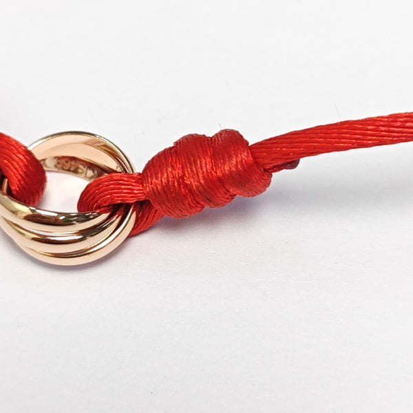 TRINITY Fabric Red Bracelet