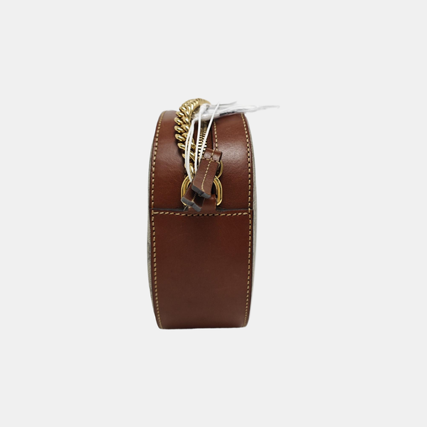 Monogram Coated Canvas Shoulder Bag Beige