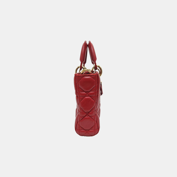 Lady D-Joy Medium Cannage Lambskin Multicolor