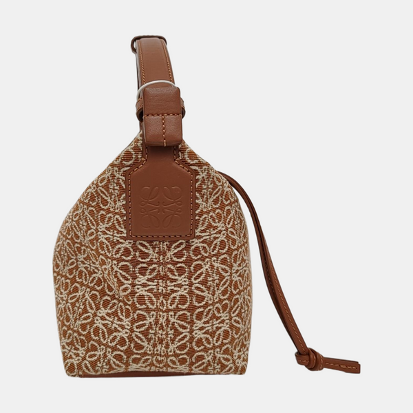 Monogram Canvas Top Handle Bag Brown