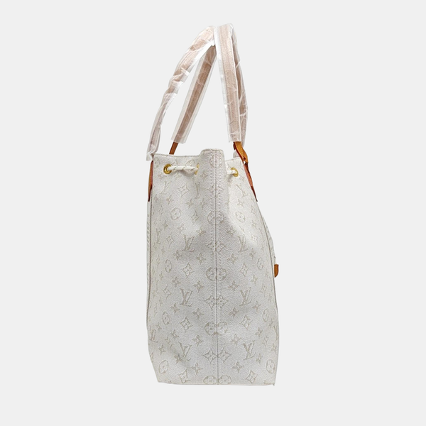 Monogram Coated Canvas Tote Bag Beige