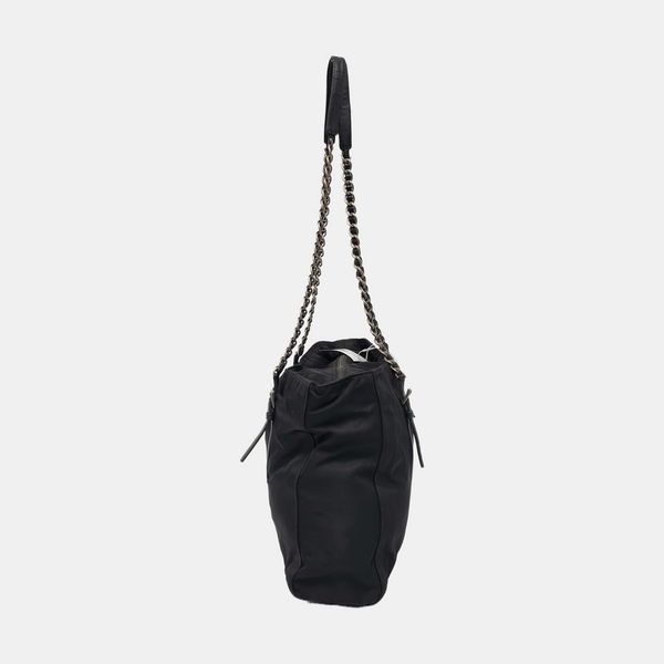 Nylon Shoulder Bag Black