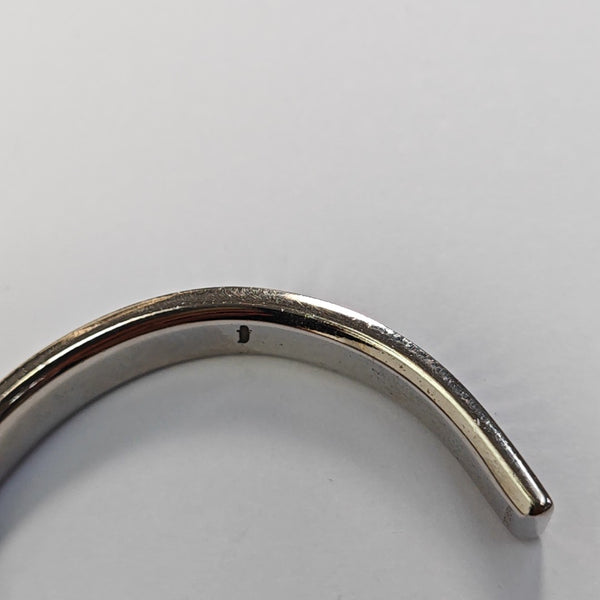 Brazalete metálico plateado DAMIER