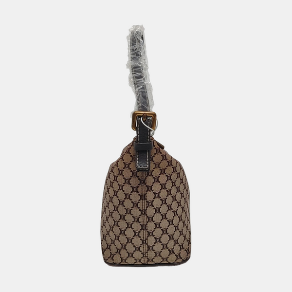 Canvas Top Handle Bag Brown