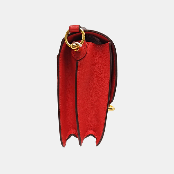 Authenticated pre-owned Roulis Mini Evercolor Red - Shoulder Bag at Looply