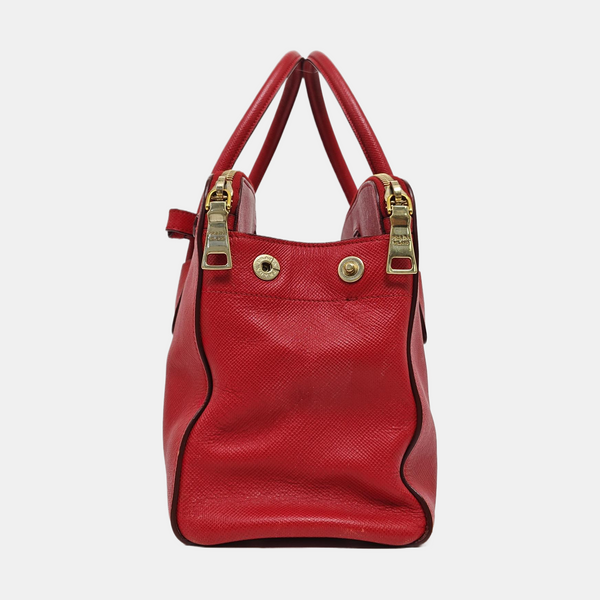 Calfskin Shoulder Bag Red