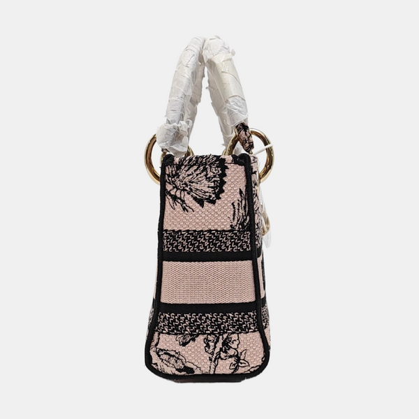 Lady Dior Mini Canvas Pink