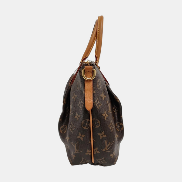 TURENNE Monogram Coated Canvas Brown