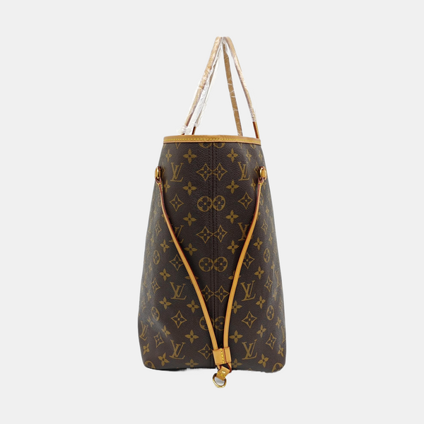NEVERFULL GM Monogram Coated Canvas Brown