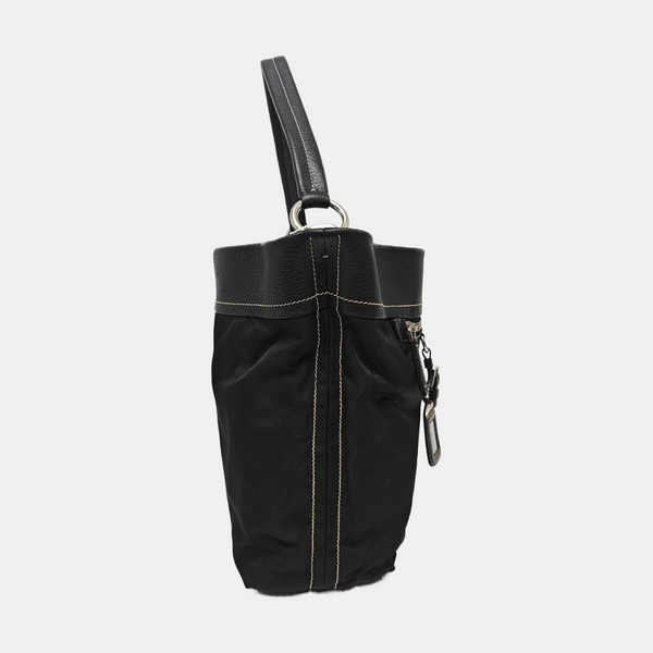 Nylon Bucket Bag Black