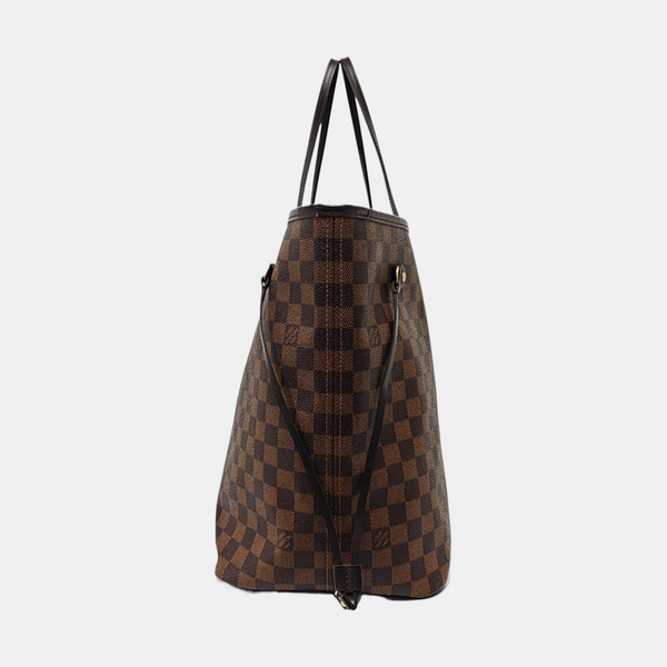 NEVERFULL GM Damier Ebene Coated Canvas Brown