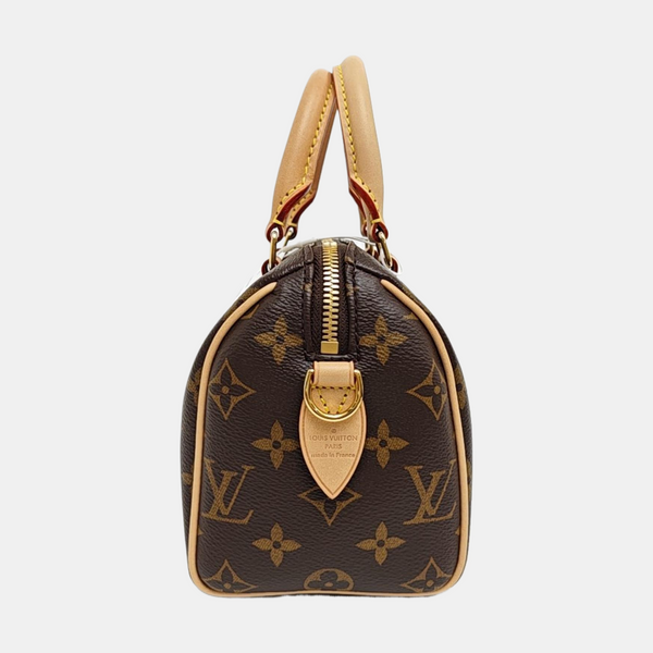 SPEEDY 20 Monogram Coated Canvas Brown