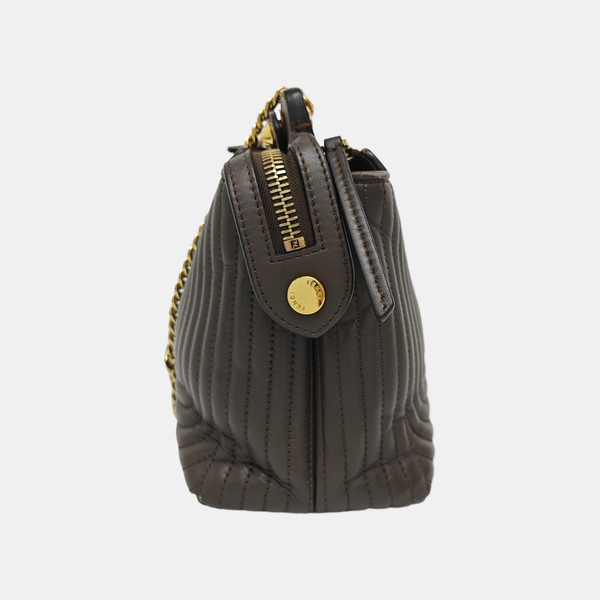 Dotcom Quilted Calfskin Brown